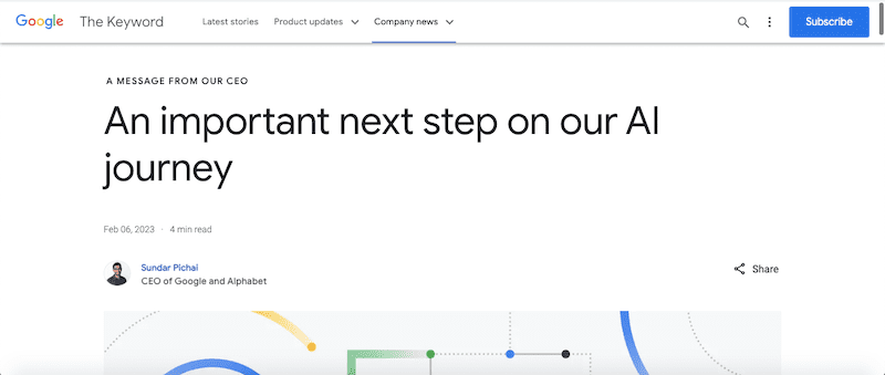 The Keyword(Googleのブログ)