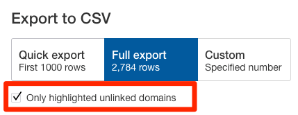 only-highlight-unlinked-domains