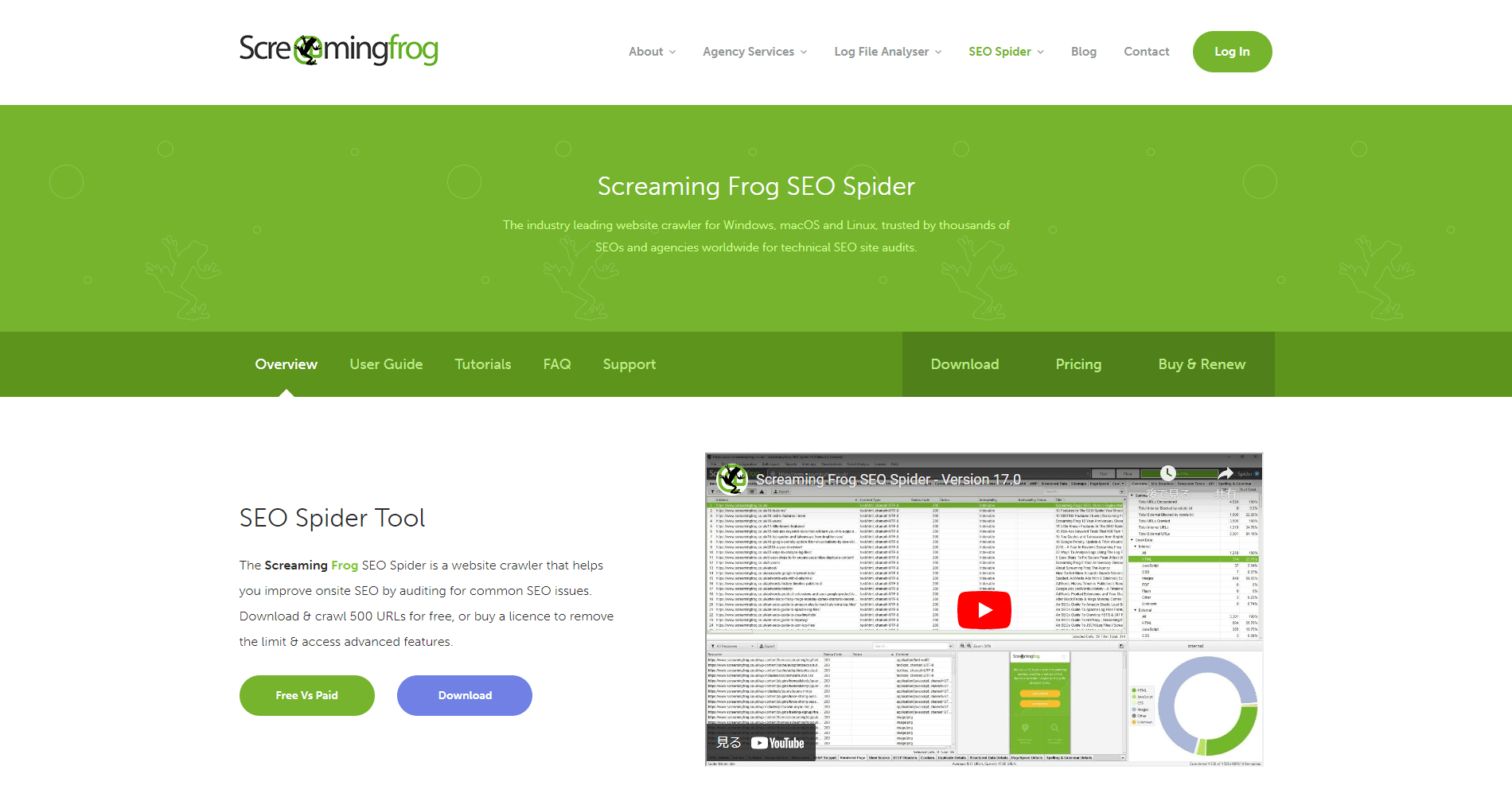 Screaming Frog SEO Spider(スクローミングフロッグSEOスパイダー)
