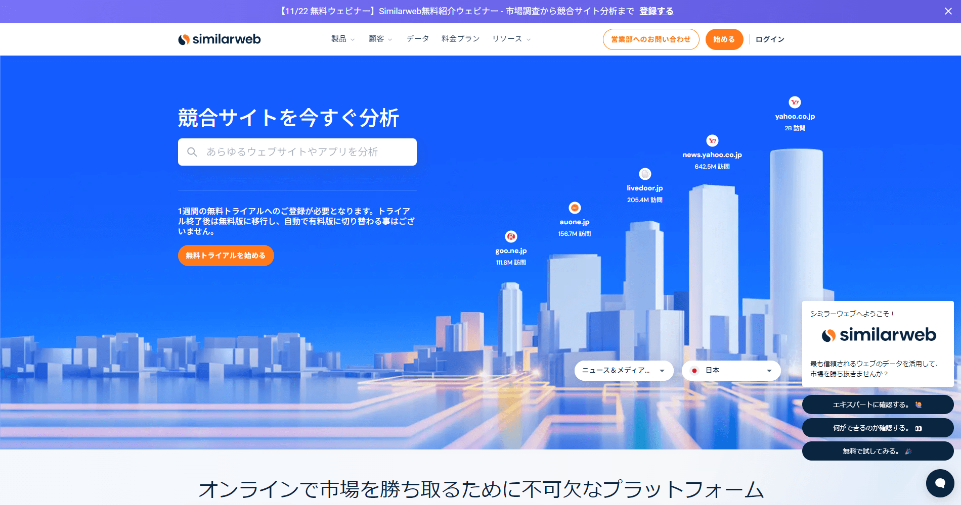 SimilarWeb(シミラーウェブ)